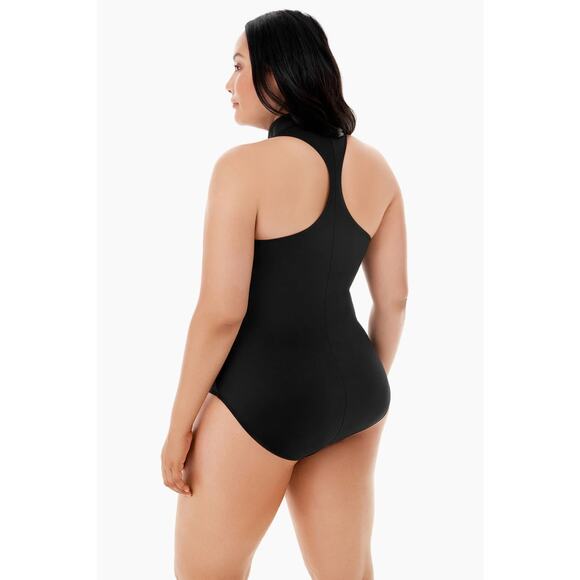 Magicsuit 18W Coco Underwire One-Piece Black Scuba Swimsuit NWOT - Picture 2 of 5